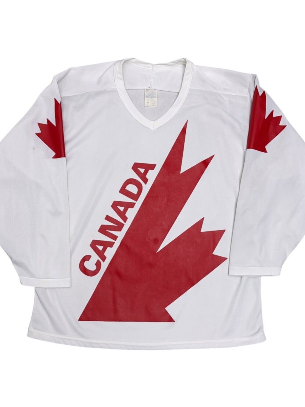 VINTAGE 90s Team CANADA Hockey Jersey CCM NHL Retro Sweater Mens Large